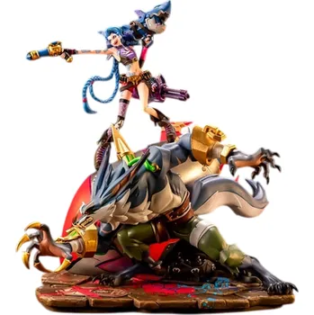 Figurka Soška League of Legends - 2XKO Jinx & Warwick Diorama 37 cm