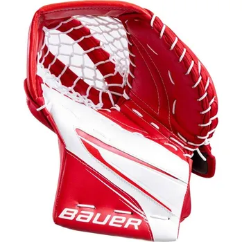 Brankárska lapačka Bauer Supreme MV Pro Sr Farba: bielo/červená, Pravák, ľavák: ľavá