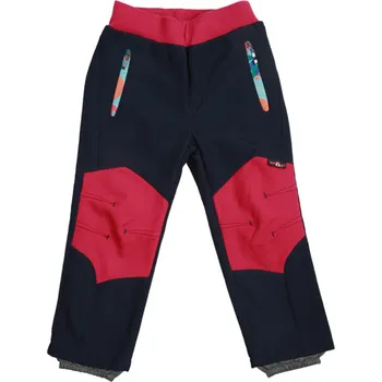 Dívčí kalhoty Dívčí zateplené softshellové kalhoty modré WOLF B2091 Velikost: 98
