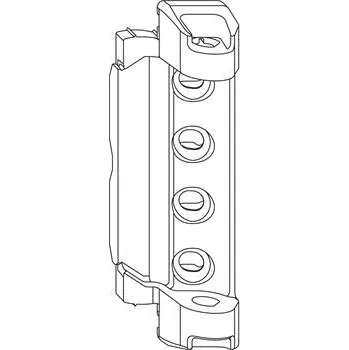 Okno MACO ložisko nůžek DT130, 4/15 mm, 130 kg, stříbrné (202545) (50 ks)