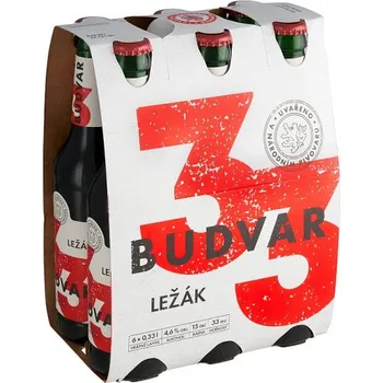 Pivo Budvar 33 pivo ležák 6 x 0,33l (1,98l)