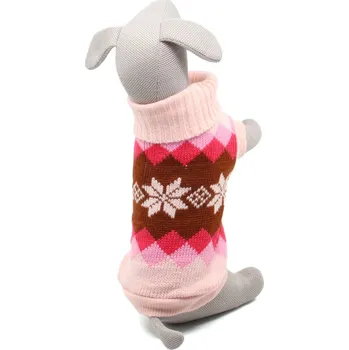 Obleček pro psa Vsepropejska Snuffy svetr pro psa Barva: Růžová, Délka zad (cm): 26-28, Obvod hrudníku: 28 - 40 cm