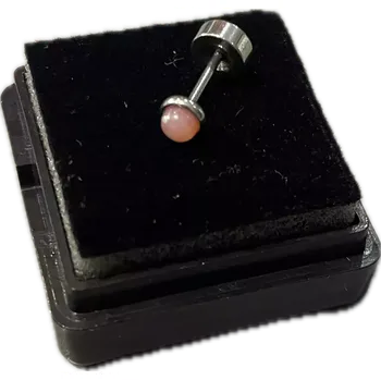 Piercing freya Piercing z chirurgické oceli růžový kamínek