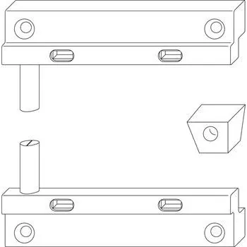 Okno MACO RUSTICO uzavírací čepy/desky-sada BLR R3, vzdál.okenic 25mm, černá (14011)