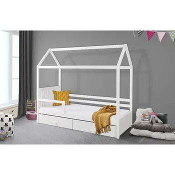 Dětská postel MebloBed Domečková Postel s úložným prostorem ROZALIA II borovice