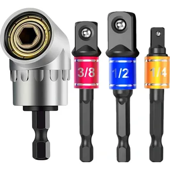 Vrtačka Camerazar Úhlový adaptér do vrtacího šroubováku s upínáním bitů 1/4 3/8 1/2 HEX Úhlový adaptér pro vrtací šroubovák