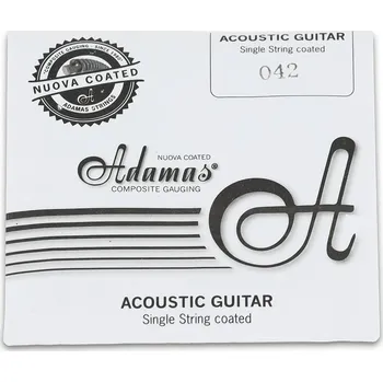 Struna pro kytaru a smyčcový nástroj Adamas Struny pro Akustickou kytaru Nuova coated Phosphor Bronze.042"/1,06mm wound 126418