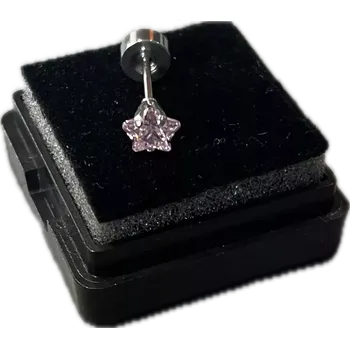 Piercing freya Piercing z chirurgické oceli hvězdička růžová