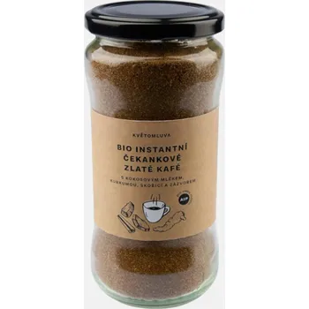 Instantní nápoj Květomluva BIO Instantní čekankové zlaté kafé s kokosovým mlékem, kurkumou a skořicí