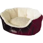 Nobby Ceno plyšový pelíšek vínový 45x40x19cm