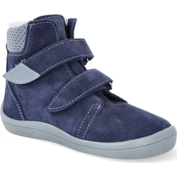 Dívčí zimní obuv Barefoot dětské zimní boty Beda - Lucas modré Velikost: 34