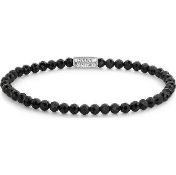 Náramek Rebel & Rose RR-40160-S-S náramek Black Glam Rocks Silver