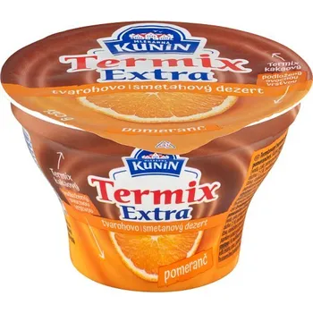 Mlékárna Kunín Termix extra tvarohovo smetanový dezert pomeranč 130g