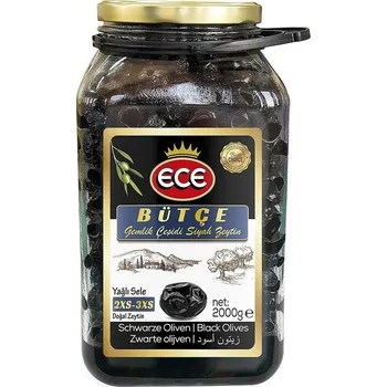 oliva ECE - BÜTCE Gemlik Cesidy Siyah Zeytin - turecké olivy s peckou, 2kg