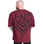 Gasp SLUB IRON TEE WASHED MAROON – tričko Gasp seprané kaštanové Velikost: L