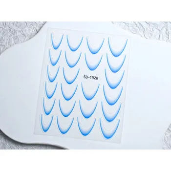 Samolepky na nehty - Francie, modré