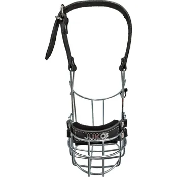 Náhubek pro psa Náhubek zinek/kůže knírač malý - fena