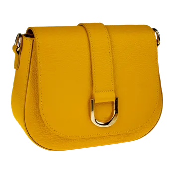 Kabelka NovaKabelka.cz Kožená italská crossbody kabelka Debora Gialla
