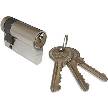 Vložka do dveří Stavební půlvložka BKS 31 mm, různé klíče, mosaz poniklovaná