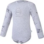 Body smyk obrázek TISK Outlast® - šedý melír/šedý melír zvířátka 74