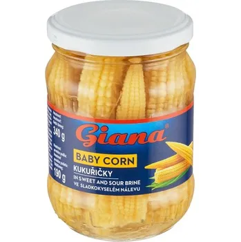 Giana Kukuřičky ve sladkokyselém nálevu 340g