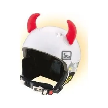 Crazy Uši na helmu růžky červené