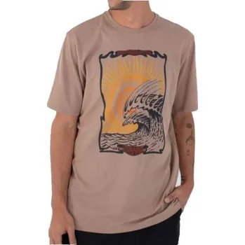 Pánské tričko TRIKO HURLEY H2O DRI WAVE MANDALA S/S - béžová - XXL + při osobním odběru 940 Kč