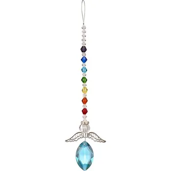 Vánoční dekorace Feng Shui Harmony Čakrový anděl světle modrého světla