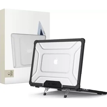 Pouzdro na mobilní telefon Tech-Protect SmartShell Pro MacBook Air 15" M2 M3 M4 (2023-2025) black/clear