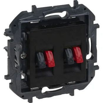 vypínač a zásuvka NILOE S.ZÁS.REPROD.DVOJ.ČER. LEGRAND 863586B