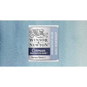 Vodová barva Akvarelová barva Winsor & Newton Cotman, půlpánvička - Iridescent Blue