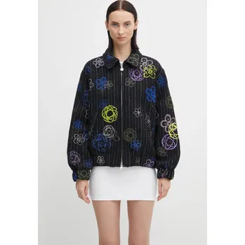 Vlněná bunda Kenzo Futura Bomber, M, černá, 99X