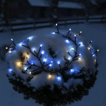 Vánoční osvětlení Star Trading LED zahradní světelný řetěz, 192 LED, bílo-modré světlo, 1,2 m
