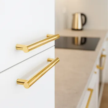 Nábytkové kování Interex Úchytka RELING / Zlatá lesklá 96 mm