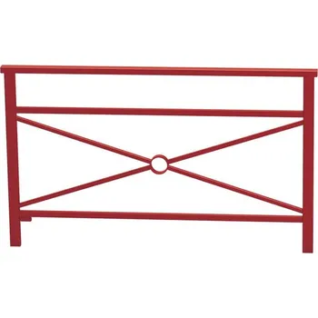 Zábradlí Procity Zábradlí Benátky, délka 1500 mm, jednoduchý kříž, barva vínová RAL3004