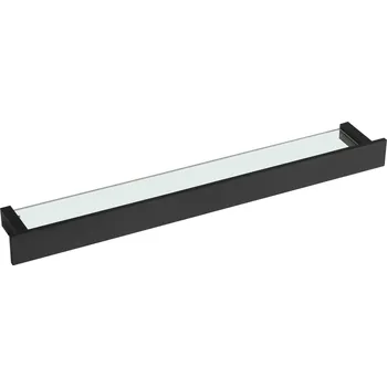 Drátěná police Sapho Patron Skleněná police 78cm, černá, PX785B