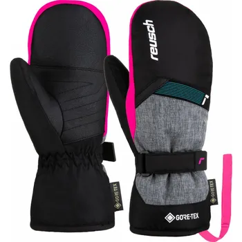 REUSCH FLASH GORE-TEX JUNIOR MITTEN Black/Black Melange/Pink Velikost: 5,5