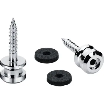 Kytarový popruh Schaller 24030200 Buttons M Chrome Strap Lock