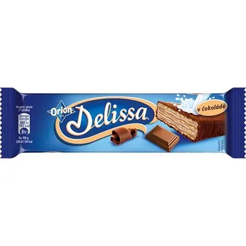 ORION Delissa oplatka s kakaovou náplní máčená v mléčné čokoládě 30g