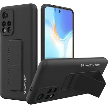 Wozinsky Kickstand Case pouzdro / kryt s opěrkou 3v1 pro Xiaomi RedMi 10 (2022) black