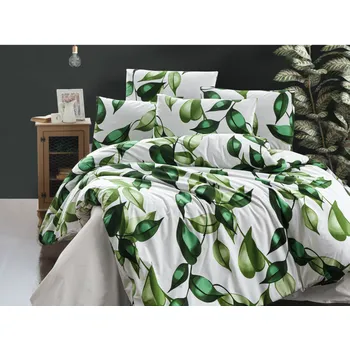 Povlak na dekorativní polštářek Brotex Bavlněný povlak na polštář Leaves green Rozměr: 45x60