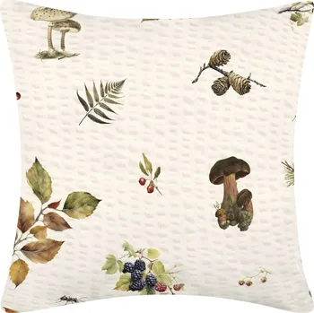 Povlak na dekorativní polštářek DARRÉ Krepový povlak na polštář Podzimní plody Velikost: 40 x 40