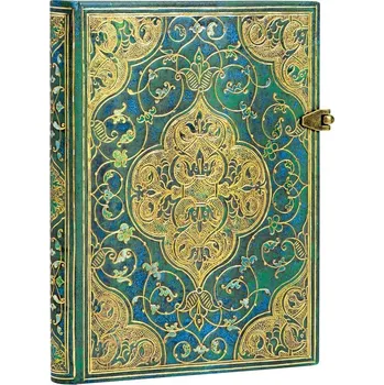 Zápisník Paperblanks MIDI zápisník - TYRKYSOVÉ KRONIKY, linkovaný, 240stran, přeska