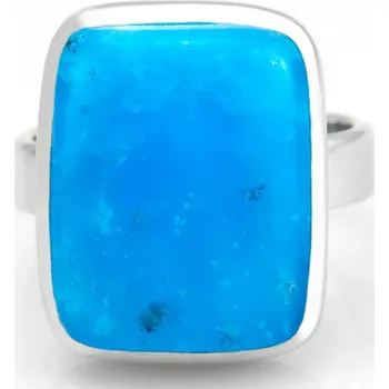 Prsten Unisex stříbrný prsten (Ag 925/1000) s hemimorfitem QA, vel. kamene cca 20 x 16 mm, RARITA (HM6655R)