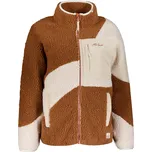 Dámská fleece mikina ALTISPORT GERI BÉŽOVÁ/HNĚDÁ 4XL