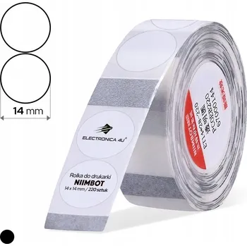 Speciální papír Samolepicí štítky samolepky pro termotransferový tisk do tiskárny Niimbot B18, rozměr 14x28 mm