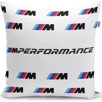 Polštář Sablio Polštář MPERFORMANCE bílý vzor - 60x60 cm