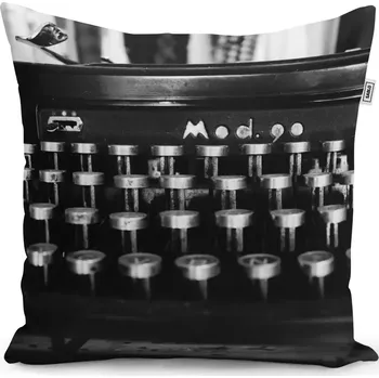 Polštář Sablio Polštář Psací stroj - 40x40 cm