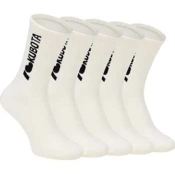 Pánské ponožky Kubota 5 balení krémových ponožek i love kubota K25SS-300-002-01-5 41-46