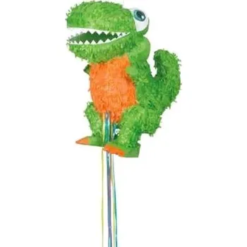 Zábavní pyrotechnika Unique piňata dinosaurus t-rex 3d 40 × 20 × 36 cm tahací